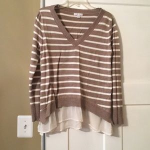 New York & Company Striped Sweater